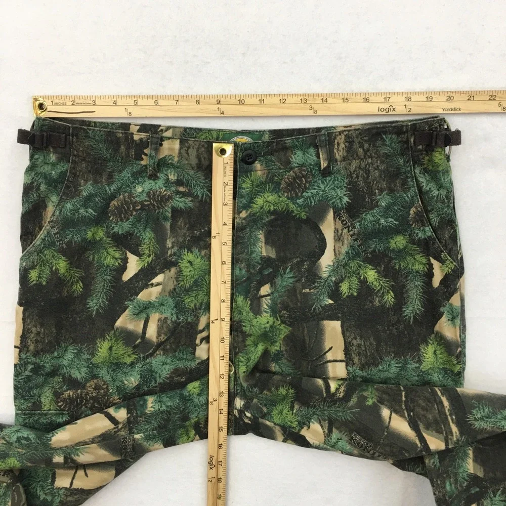VINTAGE Cabelas Y2K Mens 40 Tall Camo Cargo Pants Seclusion 3D Konifer Tree